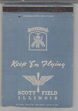 Matchbook Cover - Post Card - US Army Scott Field, Illinois picture