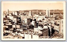 Postcard RPPC San Francisco City View And San Francisco Bay Bridge California picture