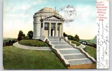 POSTCARD ILLINOIS MONUMENT NATIONAL MILITARY PARK VICKSBURG MISSISSIPPI - 1907 picture