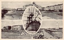 HMS Victory Portsmouth England Southsea Ship Nautical Rock Gardens Postcard C58 picture