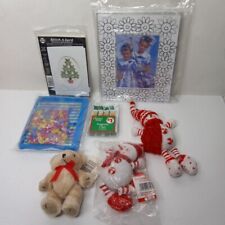 7 Pc. Miscellaneous Mixed Lot Ornaments Plush Pony Beads Cross Stitch Frame Clip picture