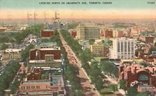 Vintage Postcard 1940 Looking North On University Avenue Toronto Canada CAN picture