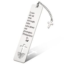 Inspirational Christian Gift for Women Tassel with Bible Verse Bookmark ZB3 picture