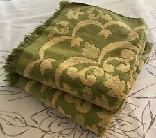Vintage Cannon Towels | Monticello | Royal Family | Olive Green - Golden Yellow picture