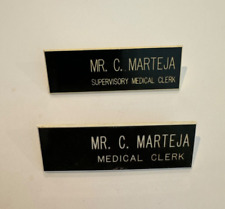 Naval BR. MED. CLINIC MARE ISLAND Medical Clerk Clinic US NAVY Tab Name Badge picture