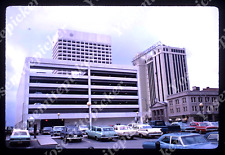 sl82 Original slide 1969 Norfolk Downtown parking lot cars 511a picture