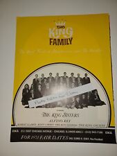 The King Family & George Kirby 1970 8x11 Magazine booking Ad picture