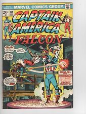 Captain America #168 VG+ to VG/FN Falcon 1st Helmut Zemo Bronze 1973 NICE picture