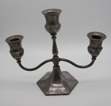 Antique WILCOX S.P. Co 3 Arm Candlestick Holder Candelabra N183, 1920s picture