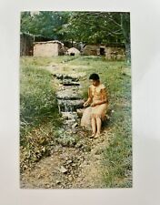 Vintage Postcard Cherokee National Historical Society Image of Native Woman picture