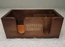 Southern Comfort Wood Napkin Bar Caddy Man Cave Whiskey Bourbon  Organizer picture