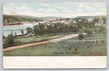Livermore Falls Maine, Scenic View of the Town, Vintage Postcard picture