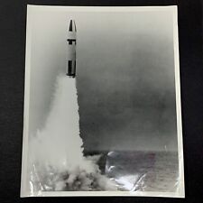Vrg Press Photo Polaris Nuclear Missile Thomas Edison Shield Stamped picture