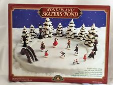 Vintage Christmas Wonderland Skaters Pond 1996 with Box picture