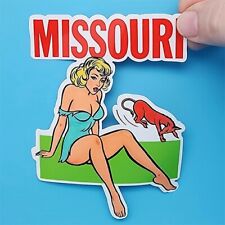 MISSOURI Pinup Vintage Style Travel Decal / Vinyl Sticker, Luggage Label picture