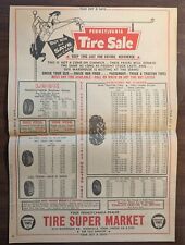 Tire Super Market Pennsylvania Car/Tractor Tire Sale Newspaper Ad May 17, 1964 picture
