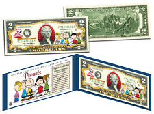 PEANUTS * Charlie Brown & Gang * Legal Tender U.S. $2 Bill * LICENSED * Snoopy picture