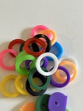5pcs Key Cap/Ring Silicone Identifier Cover, Color Coded Key ID Tags picture