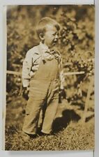 RPPC Adorable Crying Boy Real Photo c1910 Postcard O7 picture