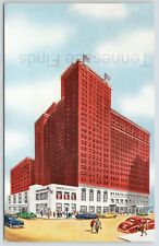 Vintage Color Postcard Of Hotel Sherman Built 1837 Chicago Illinois picture