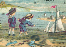 1880s G.V.S. Quackenbush & Co. Children Beach Toy Sailboat F19 picture