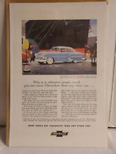 Magazine Advertisement 1953 Chevrolet Bel Air 4-Door Sedan Blue picture