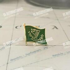 Ireland Erin Go Bragh National Flag Crystal Epoxy Metal Enamel Badge Brooch Coll picture