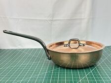 Matfer Bourgeat Copper Flared Saute Pan With Lid 9 1/2 picture