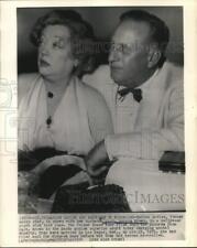 1954 Press Photo Marion Davies with husband, Captain Horace Brown in Hollywood picture