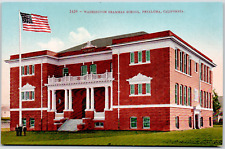 Petaluma California Washington Grammar School USA CA Vintage DB Postcard picture