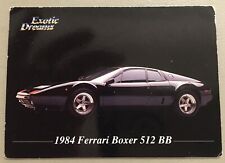 Ferrari Boxer BB512 1992 Exotic Dreams Trading Card #81 Mid Grade Excellent picture