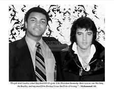 MUHAMMAD ALI FAMOUS ELVIS PRESLEY QUOTE FROM BOXING LEGEND - 8X10 PHOTO (PQ-014) picture