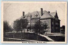 Marshall Minnesota Postcard Marshal High School Exterior Building 1910 Antique picture
