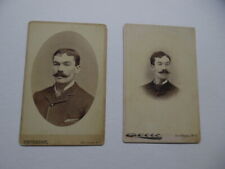 c.1880s Handlebar Mustache Man New Tacoma Washington Territory Cabinet Photo Lot picture