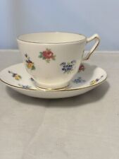 Crown Staffordshire Bone China Floral Tea Cup & Saucer Mothers Day Gift picture