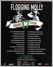 Flogging Molly 2008 Green 17 Tour Dates 8 x 11 ad print picture