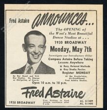 1956 Fred Astaire photo Astaire Dance Studios Denver vintage print ad picture