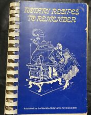 Rotary Recipes To Remember 1974 Rotaryanns Of Marietta Rotary Club picture