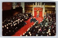 Ottawa Ontario-Canada, Opening of Parliament Senate Chamber Vintage Postcard picture