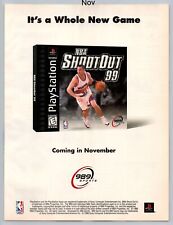 NBA Shoot Out 99 Playstation PS1 989 Sports Game Promo 1998 Full Page Print Ad picture