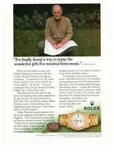 Rolex Sir Yehudi Menuhin Gifts from Music 1994 Vintage Print Advertisement picture