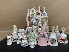Vintage 36pc Lot Collectible Decorative Porcelain Bells Japan Thailand Taiwan picture