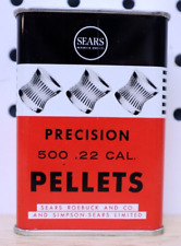 New / NOS Vintage Rare Sears Reobuck & Co. / Crosman .22 Cal 500ct Pellets Tin 1 picture