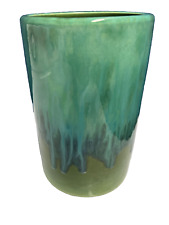Mancioli Mancer Vase  ITALY  blue green  RAYMOR Style  art pottery  vase EUC MCM picture