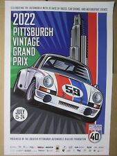 2022 Pittsburgh Vintage Grand Prix Brumos Porsche 911 Poster Burton Morris picture