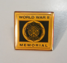 Vintage US American Legion World War II Memorial Lapel Pin Pinback Made in USA picture