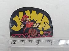 Vintage 1980s Nintendo Mario Donkey Kong JUMP 3' Sticker picture