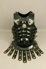 Medieval Knight Roman Black Muscle Jacket Cuirass Breastplate 18 Gauge picture