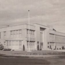 Vintage 1940s RPPC Public High School The Dalles Wasco County Oregon Postcard picture