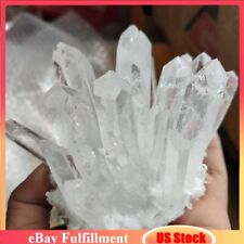 150g Top Natural White Clear Quartz Chakra Energy Crystal Point Cluster Specimen picture